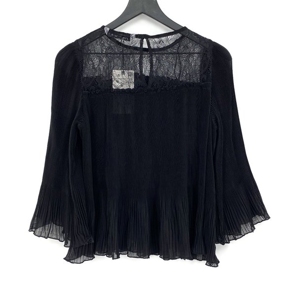 ZARA Combined Pleated Blouse NWT - Picture 12 of 16